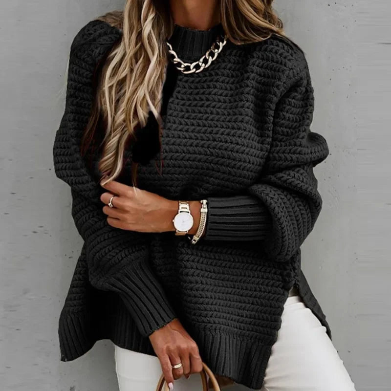 Sweter z rozcięciami